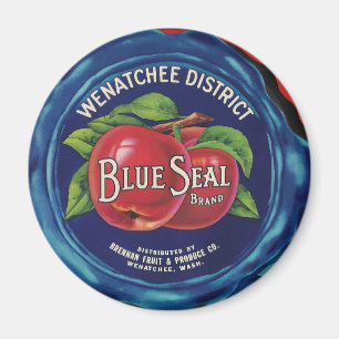 blauer Siegelapfelmagnet Magnet