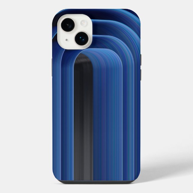 Blauer Skeet iPhone / iPad Hülle iPhone 14 Plus Hülle (Rückseite)