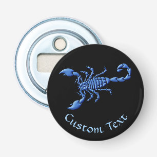 Blauer Skorpion Flaschenöffner
