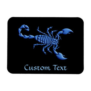 Blauer Skorpion Magnet