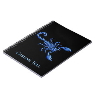 Blauer Skorpion Notizblock