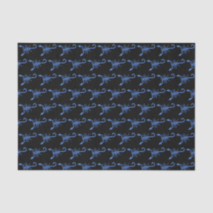 Blauer Skorpion Seidenpapier