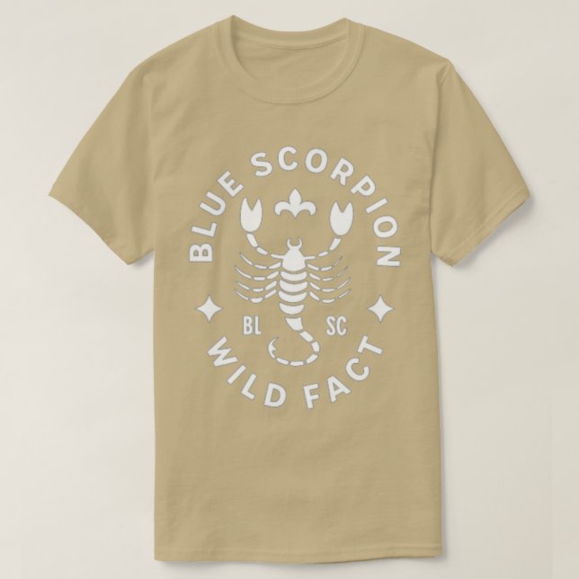 Blauer Skorpion T-Shirt (Design vorne)