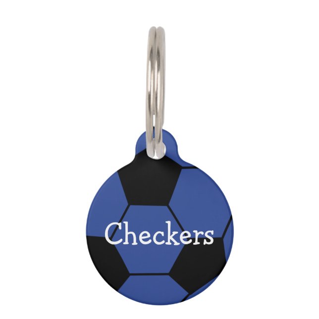 Blauer Soccerball kundenspezifischer Tiermarke (Vorderseite)