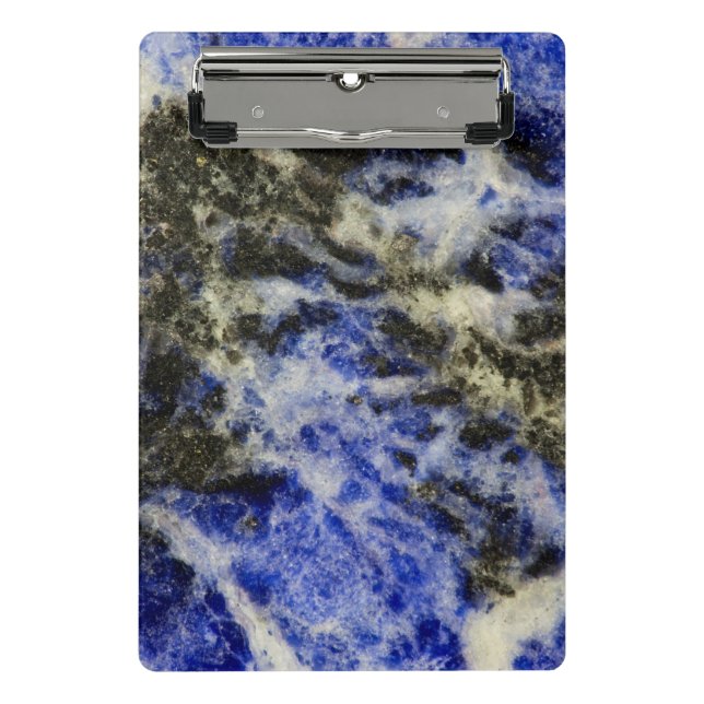 Blauer Sodalith Mini Klemmbrett (Vorderseite)