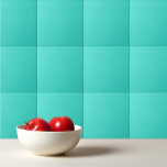 Blauer Solid Turquoise Fliese<br><div class="desc">Solid Turquoise Aquamarine Blue Design</div>
