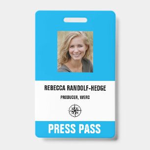 BLAUER SONDERAUSWEIS PRESSEPASS und Fotoausweis Ausweis