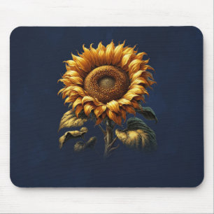 Blauer Sonnenblume Mousepad