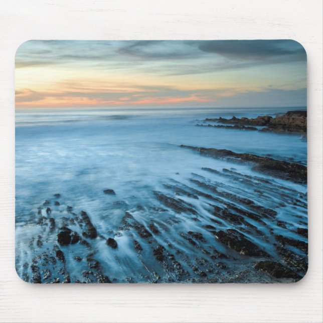 Blauer Sonnenuntergang, Kalifornien Mousepad (Vorne)