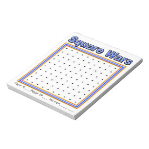 Blauer Speck-Punkt-Spiel-Notizblock Notizblock