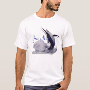 blauer Speerfisch T-Shirt