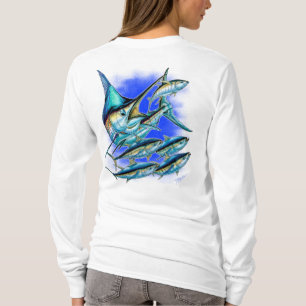 Blauer Speerfisch und Thunfisch T-Shirt