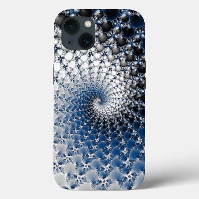 Blauer Spiral Case-Mate iPhone Hülle (Rückseite)
