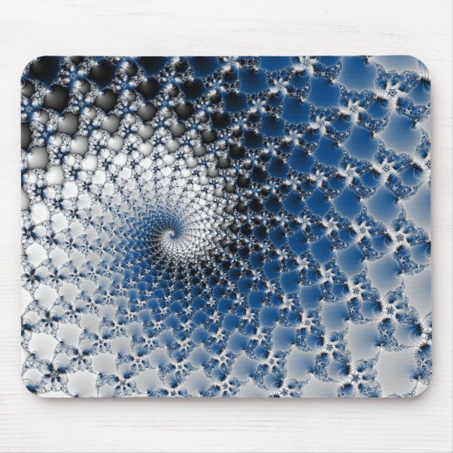 Blauer Spiral Mousepad (Vorne)