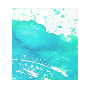 Blauer Splash Notizblock