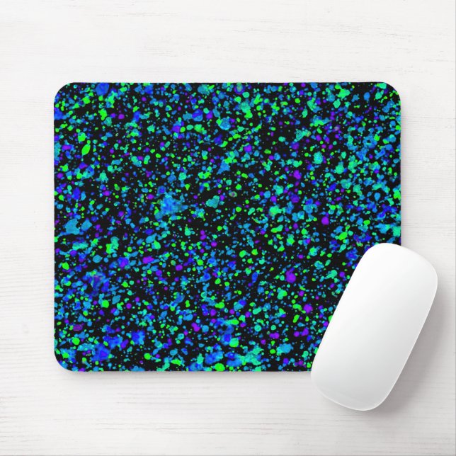 Blauer Spritzer - Mauspad (Mit Mouse)