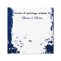 Blauer Spritzer - Wörter der Heiratsweisheit -