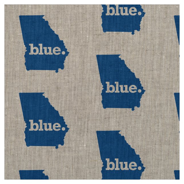 Blauer Staat Georgien Stoff (Muster)