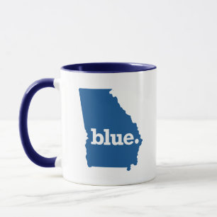 Blauer Staat Georgien Tasse