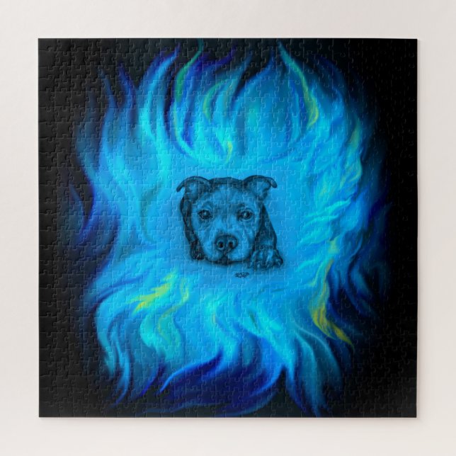 Blauer Staffy-Welpe (Vertikal)