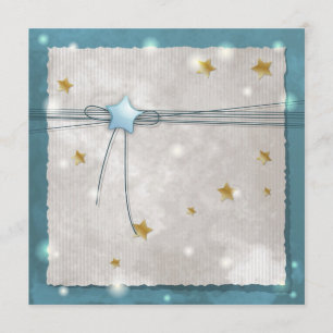 Blauer Star Einladung