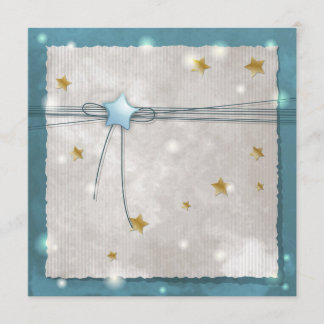 Blauer Star Einladung