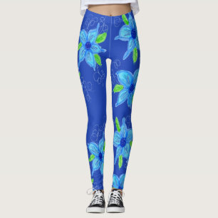 Blauer Star Leggings