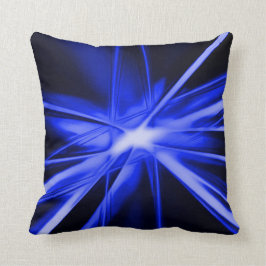 Blauer Starlight-abstraktes Kissen