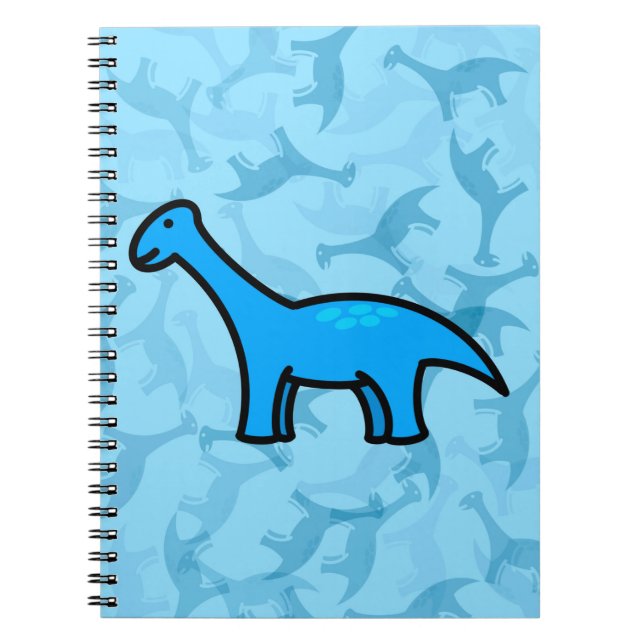 Blauer Stegosaurus  Notizblock (Vorderseite)