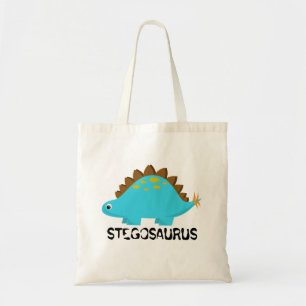 Blauer Stegosaurus Tote Tag Tragetasche