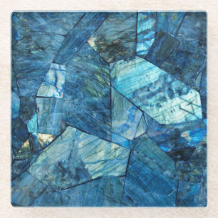 Blauer Stein-Bruch-Glas-Untersetzer Glasuntersetzer