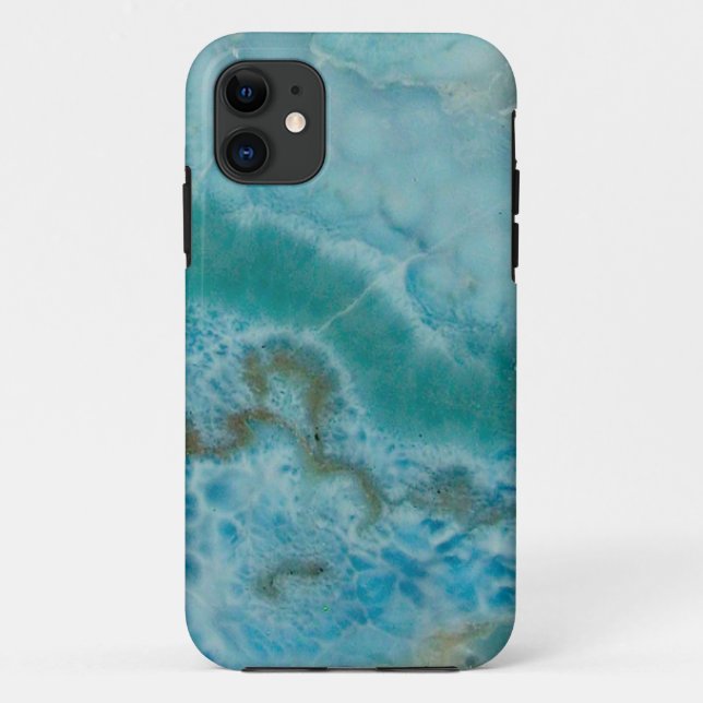 "Blauer Stein-Telefon-Kasten " Case-Mate iPhone Hülle (Rückseite)