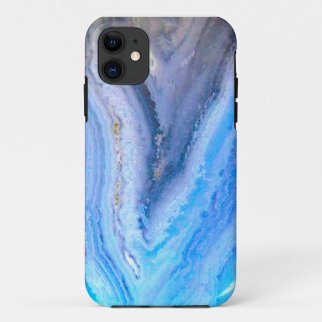 "Blauer Stein-Telefon-Kasten " Case-Mate iPhone Hülle (Rückseite)