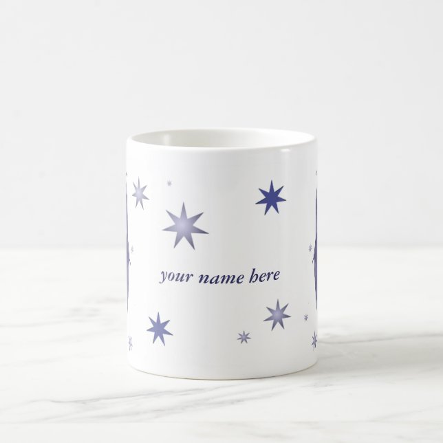 Blauer Stern-Drache-Tasse Kaffeetasse (Mittel)