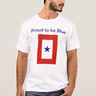 Blauer Stern-Flaggen-Shirt T-Shirt