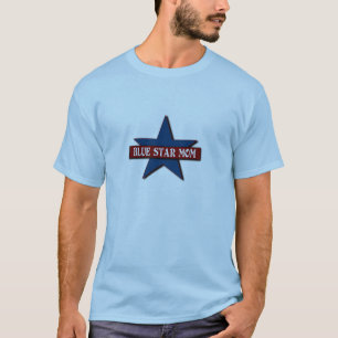 Blauer Stern-Mama-Militär-Familie T-Shirt