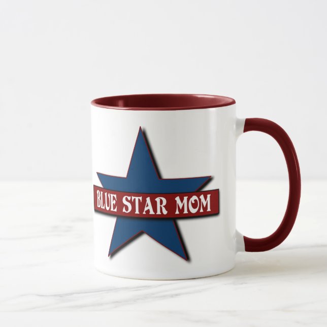 Blauer Stern-Mama-Militär-Familie Tasse (Rechts)