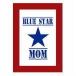 Blauer Stern-Mama-Militär Freistehende Fotoskulptur<br><div class="desc">Blauer Stern-Mama. Militärfamilienunterstützung für die Söhne und Töchter,  die in den Staat-bewaffnete Kräfte,  z.Z. entfaltet dienen oder,  wer Veterane des Militärdienstes sind. Blauer Stern auf Feld von Weiß mit roter Grenze.</div>