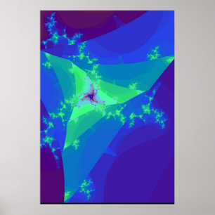 Blauer Stern-Tänzer Poster