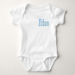 Blauer Sternen Ethan Name, Baby Strampler