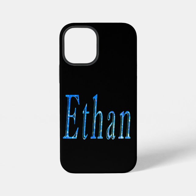 Blauer Sternen-Ethan-Name, iPhone 12 Mini Hülle (Rückseite)