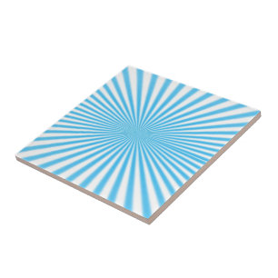 blauer Sternenexplosion cool Design Fliese