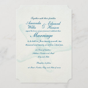 Blauer Sternenfisch Hochzeitsempfang Einladung