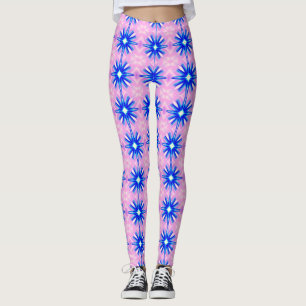 blauer Sternenpink Leggings