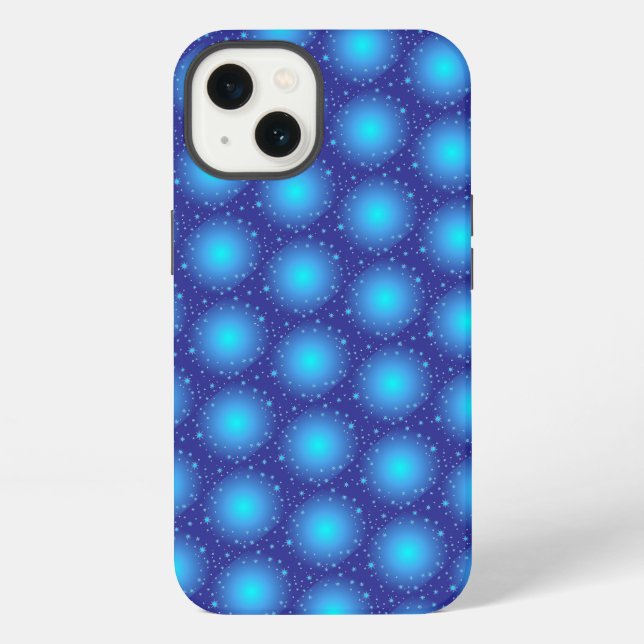 Blauer Stil iPhone Hülle (Rückseite)