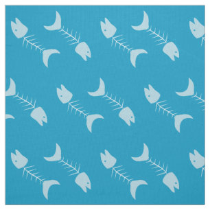 Blauer Stoff für Fischknochen