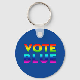 Blauer Stolz wählen lgbtq, lgbt Regenbogen Farben Schlüsselanhänger