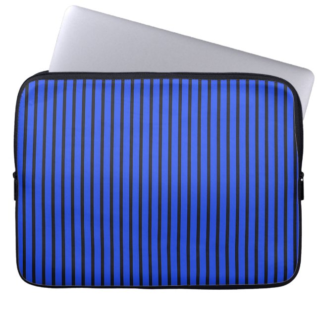 Blauer Streifen Laptopschutzhülle (Vorderseite)