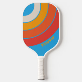 Blauer Streifen mit Namen Pickleball Schläger
