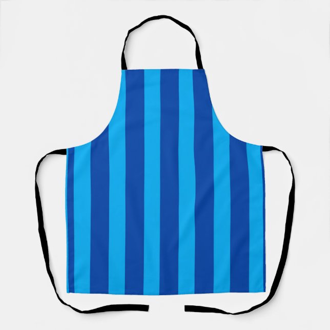 Blauer Streifen Schürze (Vorderseite)